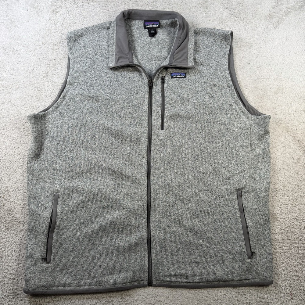 Patagonia Better Sweater Vest Mens 3XL Grey Full Zip Outdoor Hiking Fleece